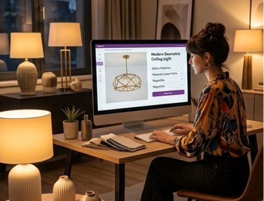 marca de decoración e iluminación